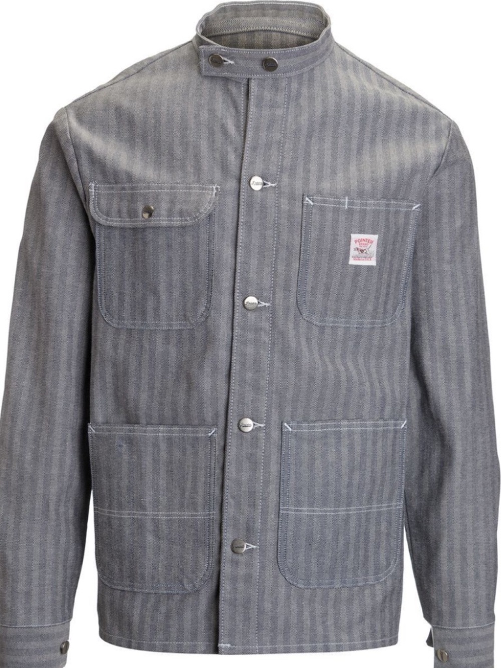 POINTER BRAND Special Make Banded Collar Chore Jacket Fisher Stripe